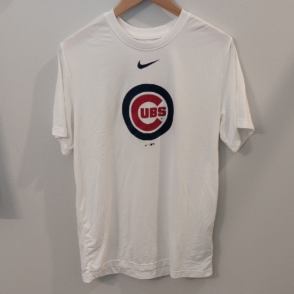 Nike White Cubs Dri-fit Short Sleeve Tee